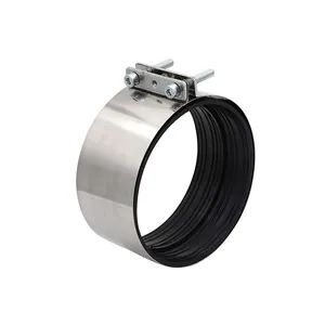 Type C Rigid Stainless Steel Flexible Clamp-Shielded Pipe Coupling for Building Drainage - Image 2