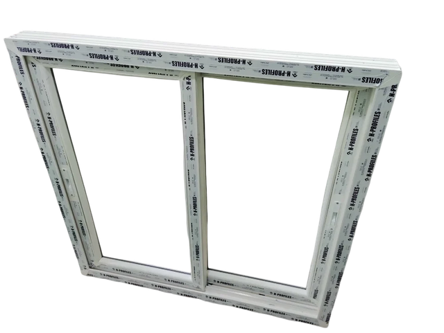 4 Feet UPVC Sliding Windows Frame Color White Height 4 Feet Material UPVC Shape Rectangular Open Style Sliding Frame Material - Image 2