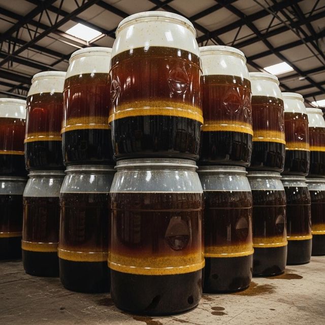 Freshly Collected Renewable Material Including Used Cooking Oil Packed In Secure Drums For International Bulk I - Image 1