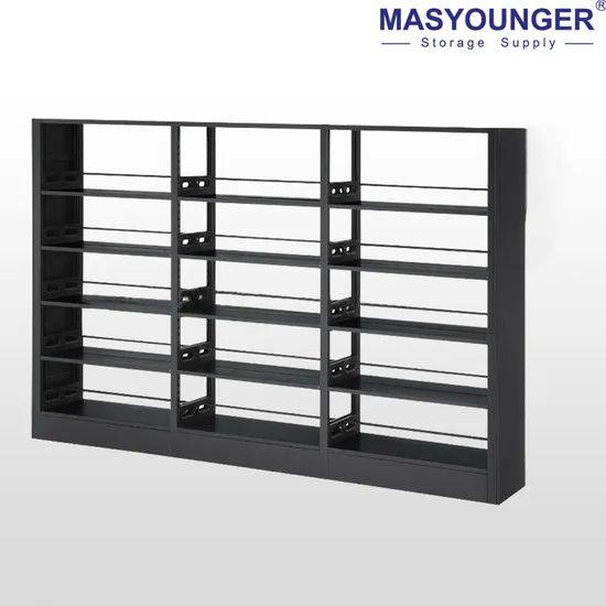 Double Faced Book Rack Steel Bookcases Modern Metal Storage Cabinet Bookshelf Custom Home Office Library Book Shelf - Image 2