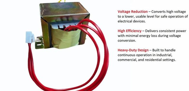 5 kVA Step Down Transformer Power 5 kVA Type Push Pull Phase Single Phase Winding Material Copper Usage Used to reduce voltage levels from a higher value to a - Image 2