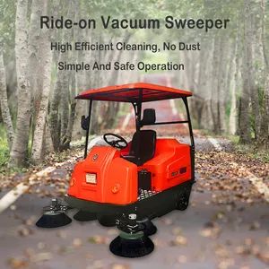 Hospital Station Ride-on Cleaning Vacuum Floor Sweeper with CE - Image 2