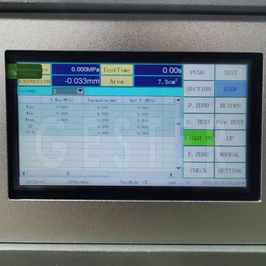 Hydraulic Fabric Bursting Strength Testing Machine Origin China Weight 125kg Certificate CE Display Digital HS Code 90248000 - Image 5