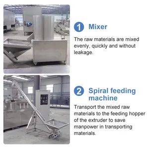 Industrial Corn Flake Extruder Automatic Small Puffing Breakfast Cereal Chip Making Machine - Image 3