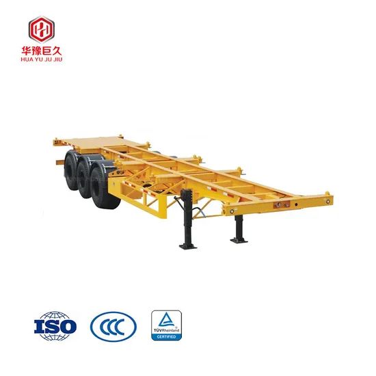 Tri Axles 45 Feet Container Skeleton Chassis Semi Truck Trailer - Image 2