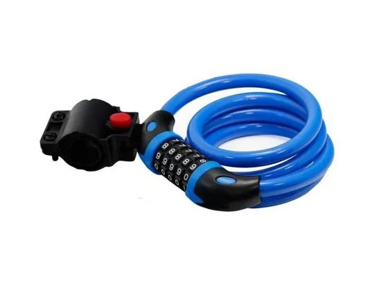 Bike Combination Lock with Bracket Bicycle Lock - Image 2