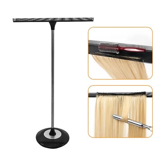 Professional Adjustable Stainless Steel Wig Hair Dressing Tools Extension Stand - Image 2