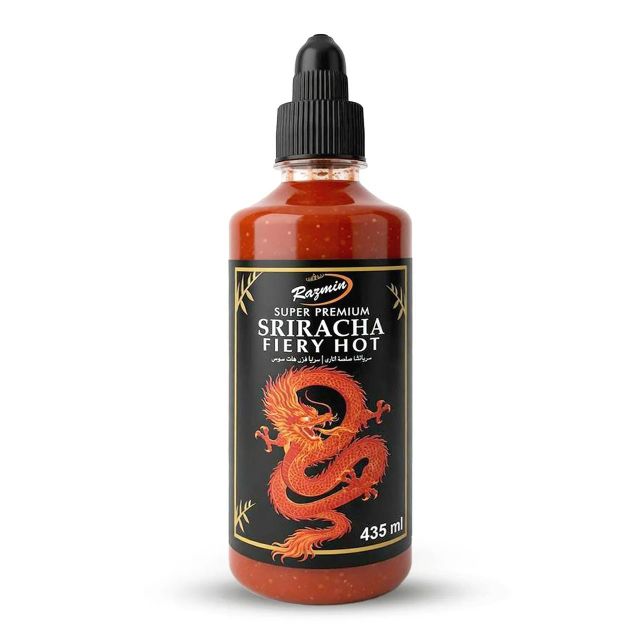 Sriracha Extra Hot Sauce, Sriracha Fiery Hot Sauce Quality Premium Features Organic Brand Name Razmin Flavour BBQ, Spicy - Image 1