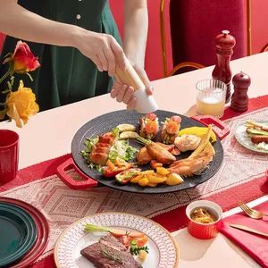 Electric BBQ Grill Barbecue Plate Multi-Functional Plate Electric Griddles - Image 6