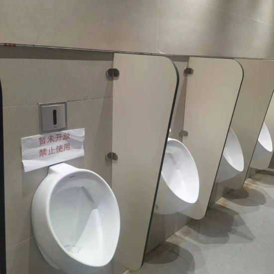 Laminated HPL Toilet Urinal Partitions Cubicles - Image 3