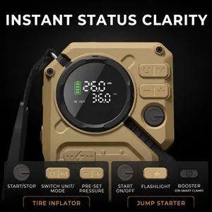 High Flow Digital Portable Air Compressor Efficient Tyre Inflator - Image 5
