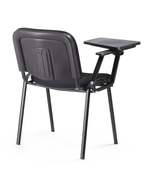 Simple Design School Student Chair with Writing Pad Color Black Rotary Fixed Shape Square Style Modern Trademark MAC Condition - Image 3