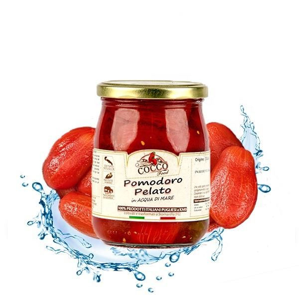 Best Products Hand Peeled Fresh Red Tomato In Sea Water Ideal For First And Second Courses And Italian Focaccia - Image 1