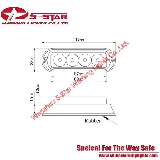 4W LED Super Bright Surface Mounting Grille Warning Light Tube 1W Origin Cn IP Rating IP67 Model LED-S530h Light Source - Image 4