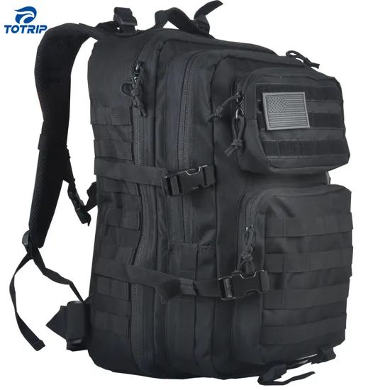 Molle Organizer Tactical Gym Backpack Size 23" Style Sport Color Black Origin China MOQ. 500 PCS Type Backpack HS Code 420212 - Image 1