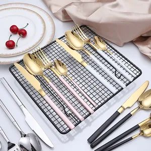 Modern Colorful Handle Stainless Steel Gift Box Flatware Cutlery Set - Image 4