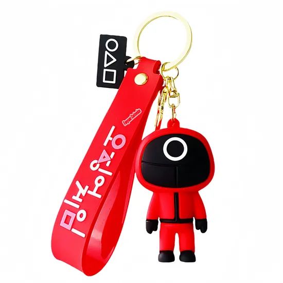 Customize 3D Cute Cartoon Characters PVC Silicone Keychain Pendant for Car Bag - Image 3