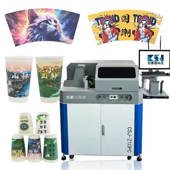 Digital Printing Machine for Paper Bags Paper Cup Fans Origin China Trademark CSJ HS Code 8443322100 Model NO. CSJ-210PC - Image 6