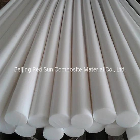 Hot Sale Different Size Pure PTFE Extruded Rod Trademark Redsun HS Code 3916909000 Origin Beijing, China Colour White, - Image 1