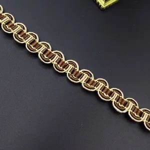 Weaving Sewing Craft Braid Trim Lace Webbing Size 10mm Style Trimming Pattern Stripes Origin Guangzhou Technics Knitted Trademark - Image 2