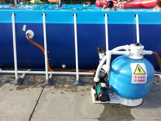 PVC Above Ground Inflatable Swimming Pool Size Big MOQ 1set Color Blue Material Pvc Origin China Trademark YJTC HS Code - Image 4