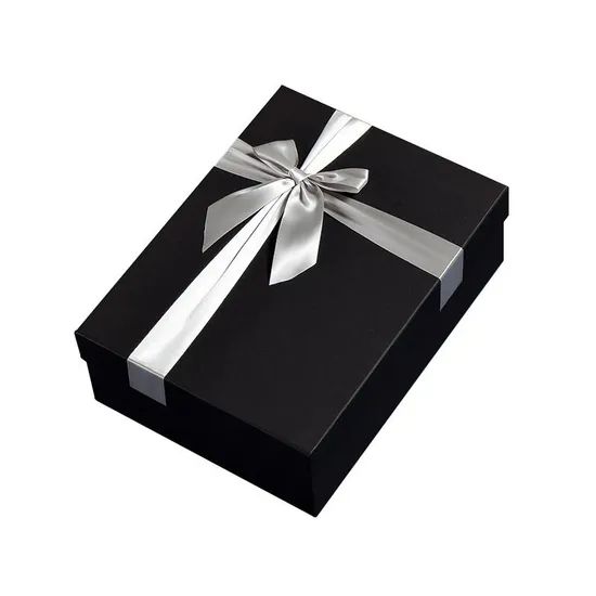 Luxury Custom Logo Big Size Cardboard Gift Wedding Packaging Paper Box with Ribbon Bow - Image 5