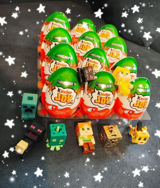 Favorite Kinder Joy Minecraft Chocolate Egg Rich Cream Chocolate With Limited Surprise Toy Premium Selection - Image 3