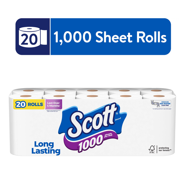 Premium Quality Bulk Buy SCOTT RAPID DISSOLVE DOUBLE ROLL TOILET PAPER 4 PACK - Image 3