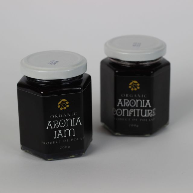 Organic Aronia Jam Taste Sweet Specification COA Place of Origin EU Brand Name Meliseus Weight (kg) 0.19 kg Shelf Life 24 - Image 1