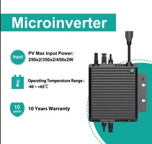 Mini Grid Solar Inverter Microinverter Photovoltaic Grid Connected Systems AC Output MPPT Controller Solar Panel Power Source - Image 3