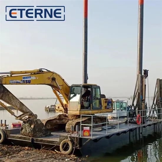 Eterne Customized River Working Excavator Use Assembly Pontoons Modular Barge - Image 4
