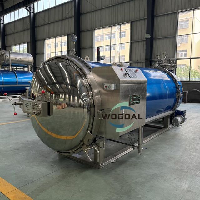 Automatic Stainless Steel Horizontal Industrial Steam Water Spray Food Retort Machine - Image 4
