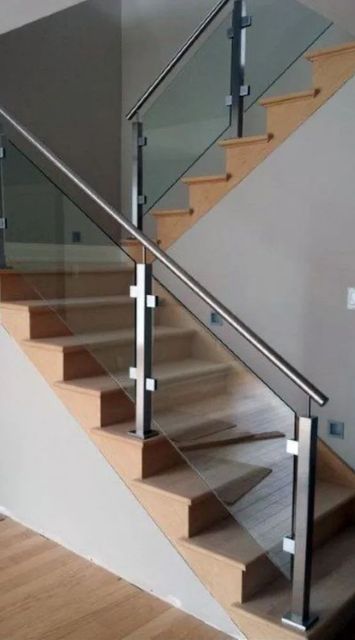 Glass Railing, 12 mm Glass Thickness 12 mm Application Staircase Material Stainless Steel Mounting Type Floor Mounted System Type Baluster / - Image 2