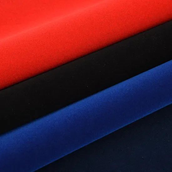 100% Polyester Tricot Flock Fabric 150-180GSM Plain GOAT Short Fiber 25-30M Roll MOQ1000 25-30D - Image 1