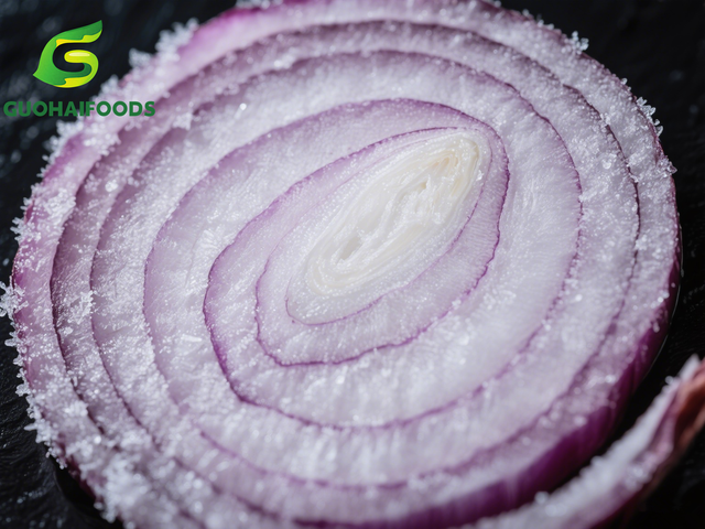sell IQF red onion strips/ Frozen onion strips china factory price guohai frozen fruits and vegetables - Image 3