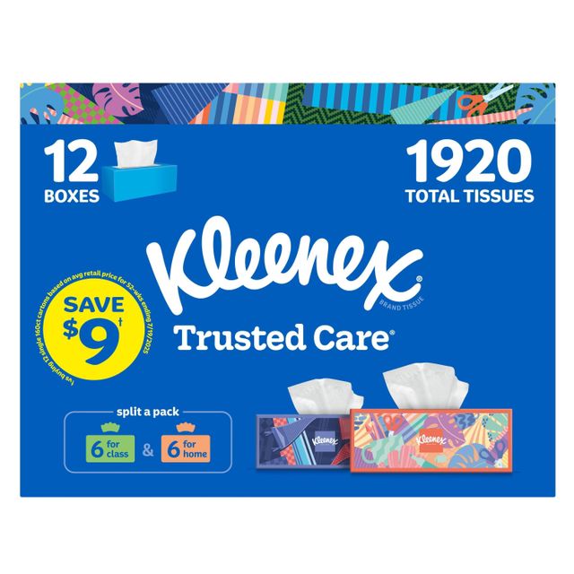 Comfortable Kleenex Facial Tissues 2-Ply Box For Gentle Facial Wiping With Convenient Storage And Easy Access - Image 4