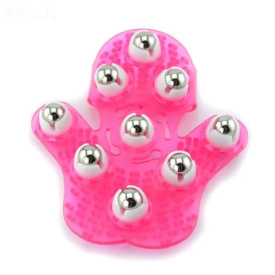 China Stock Stainless Steel Rolling Balls Massage Glove Yoga Rehab Pain Relieve 9 Balls Rotating Massage Balls - Image 6