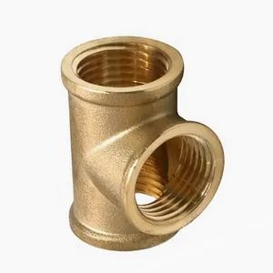 Factory Price Customized Compression Fittings for Plumbing Pipes Brass Tee - Image 2