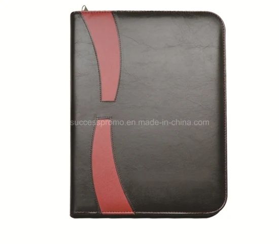 Customised Hand-Made Leather File Folder with Pen Loop Size A4 Color Black Origin China Usage File Box Trademark - Image 6