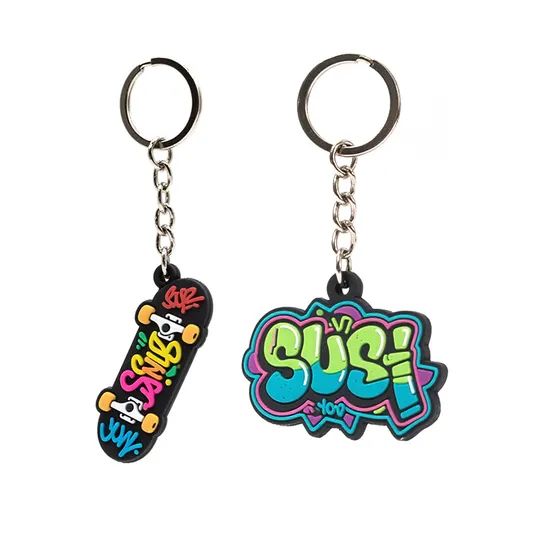 Custom 2D/3D PVC Rubber Keychains for Promotional Use Style Cute MOQ 100PCS Color Black Origin China Size Customized Model NO. - Image 3