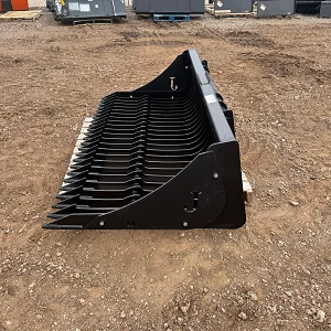 2026 Jenkins Iron & Steel 84″ HD Dirt Bucket w/Teeth Skidsteer Attachment - Image 3