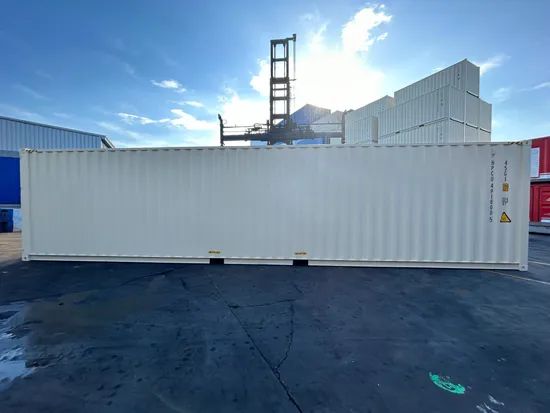 Standard Shipping Cargo Dry Container Beige Storage Container - Image 1