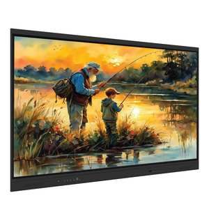 Factory Price 4k 65 75 85 96 110 Inch 40 Points Touch Screen Multi Language Software Lcd Smart Tv Android Camera Mic Board - Image 2