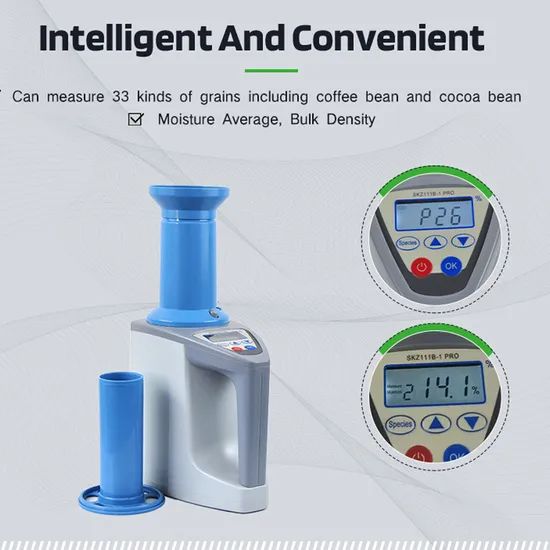Digital Multifunctional LCD Lab Granulated Feed Grain Moisture Meter Made in China with Memory - Image 2
