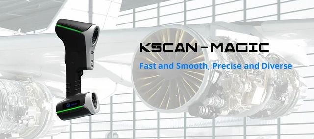 Kscan Magic Composite 3D Scanner Weight 850grams Technique laser Power Source 240v Resolution 2.3 MP Accuracy 20micron Is It Portable - Image 1