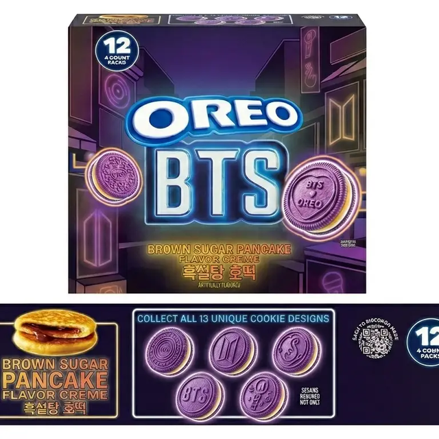 Oreo Bts Brown Sugar Pancake Cookies 12 Ct Tray Single Serve - Image 2