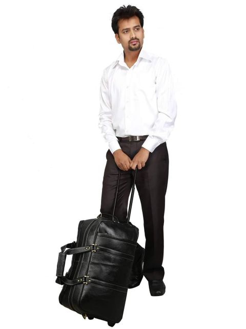Genuine Leather Trolley Bags - Image 4