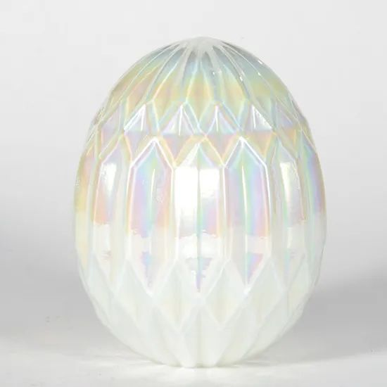 Glass Arts Crafts Handmade White Pumpkin Shaped Glass Ornaments - Image 3