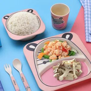 Food Grade Adorable Kids Plate Sets Melamine Tableware Dinnerware - Image 2