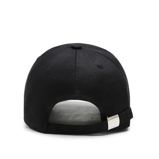 Adjustable Cotton Black Baseball Caps - Image 2